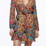 ZARA  Damask Colorful Printed Mini A-line Dress Size XS Photo 0