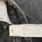 ZARA  High Rise Wide Leg Cotton Denim Jeans in Washed Black Size 2 Photo 14