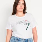 Old Navy Blue Pasta Lover's Graphic Tee Photo 1