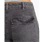 NWOT PTCL High Waist Wide Leg Cargo Jeans in Black Wash Gray Size 23 Photo 4