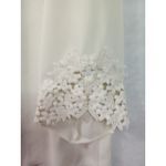 EST.1946 women's large beige blouse lace Bohemian flirty pull over flared sleeve Photo 6