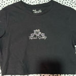 Tropical Society cropped graphic tee Black Photo 0