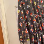 Lush Clothing Lush Gray Midi Dress with Vibrant Floral Print Photo 4