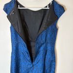 Banana Republic  Geometric Chainlink Silk Cap Sleeve Dress Size 8 Photo 8