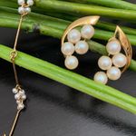 Vintage AVON Faux Pearl Beaded Gold Photo 11