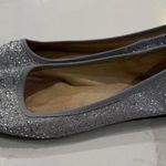 Style & Co Round Toe Silver Glittery Ballet Flat Shoes Women’s Size 8 Rhinestone Photo 3