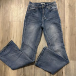 Legend Bootcut Jeans Women’s Size 7 Medium Wash horseshoe Pocket Stretch Denim Blue Photo 0