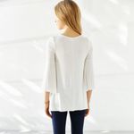Urban Outfitters Ecote Bonita Plunge Tunic Top‎ in Ivory Size Small Photo 3