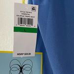 CeCe  Large Blue Ruffle Sleeve‎ Blouse NWT Photo 5