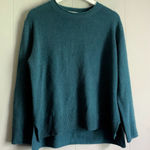 Ella Moss  Teal Side Slit Hipster Roll Neck Sweater Photo 0