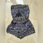 Angie Elephant Printed Strapless Romper Medium lightweight summer jumpsuit Photo 14