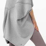 Lululemon • Exaltation Wrap reversible shrug Black Stargaze cotton silk knit Photo 8