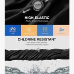 Iseegz. Women's High Waisted 15'' Swim Skirts Tummy Control Bathing Suit Skirt Bottoms Swimsuit with Liner Pockets Photo 7