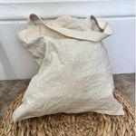 Vintage 80s Cassy Company White Ballerina Teddy Bear Tulle Canvas Tote Bag Photo 4