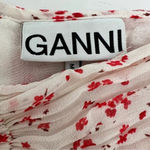 Ganni Georgette Ruched Chiffon Disty High-waisted Mini Skirt Women’s size 4 or S Photo 8