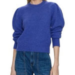 Pistola  Collette Puff Sleeve Alpaca Blend Crewneck Sweater Periwinkle Size M Photo 0