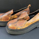 ASOS Design Women's Brown Snake Print Shoes/Loafers Sz 6 SKU 5264 Photo 1