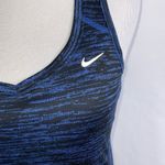 Nike  Dri Fit Blue & Black Athletic Exercise Running Razorback Tank XS Photo 4