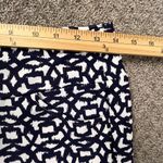 Aryeh  Womans Navy And White‎ Geometric Capri Pants Size Small Photo 9