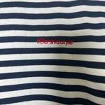 Bershka  NEW Navy White Striped Casual Coastal Basic Shirt Women’s Size Small Photo 1
