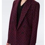 Diane Von Furstenberg DVF  Bien Knit Jacquard Blazer 14 Photo 0