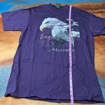 Vintage Alaska Bald Eagle Graphic Print Tee purple XL USA Cotton single stitch Photo 6