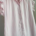 BeachLunchLounge Pink Striped Button Down Photo 2