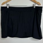 Lands’ End Black Mini Swim Skirt with attached panty Size 18W chlorine resistant Photo 0