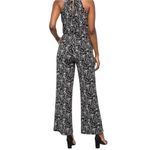41 Hawthorn Floral Print Jersey Jumpsuit Black White Size Small Petite NWT Photo 2