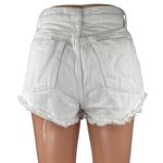 superdown White Distressed Raw Hem High Waisted Denim Jeans Cutoff Shorts Sz 26 Photo 2