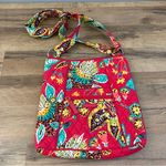Vera Bradley Hadley Pink Floral Rumba Crossbody Triple Zip Hipster Bag Photo 0