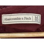 Abercrombie & Fitch  Red Lace V-Neck Sleeveless Peplum Blouse Tops Size Medium M Photo 5
