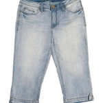 Seven 7 Audrey Skimmer Capri Jeans Size 10 Blue Photo 0