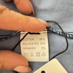 Kollyy Halter Crop Top‎ Blouse Blue Button Front Size Medium Green Collar Photo 10