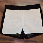 J.Crew 4/$20  Dressy Stretchy Flat Front Shorts Black and White Photo 0