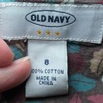 Old Navy Skirt Womens 8 Brown Leaf Print Side Zipper Autumnal Boho Flowy Earthy Photo 7