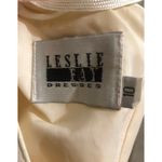 Leslie Fay Vintage lace 70's wrap dress big bow pleated sheer sleeves size 10 Photo 11