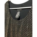 Scarlett  Womens Gold Sequin Black Formal Party‎ Maxi Dress Size 10 Evening Photo 2