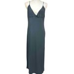 Victoria's Secret Slinky Onyx Sexy Stretchy Body Hug Slip Dress Side Split Sz L Photo 1