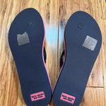 Kate Spade ‎ Flip Flop Womens Size 8M Blue Foam Slip on Wedge Thong Malta Pink Photo 4