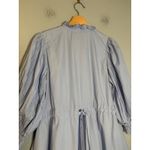 Sovere Pleat Smock Mini Shirt Dress Powder Blue Size XS Party Photo 6