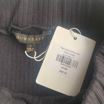 Downeast Black Remy Asymmetrical Elastic Pull On Ribbed Front Slit Midi Skirt Photo 2