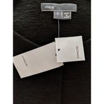 Vince  Textured Crew Neck Jacket Black Collarless L New Photo 5