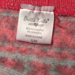 Britt's Knits Fleece Lined Holiday Leggings Size S/M Red Photo 3