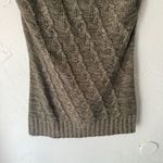 Razzle Dazzle Y2k Cable Knit Cap Sleeve Tunic Sweater Top M Cottage Academia Brown Size undefined Photo 2
