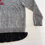 Torrid ‎ Black White Marled Floral Embroidered Chiffon Trim Sweater 1X Photo 5