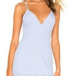 superdown Revolve  Mayra Blue Polka Dot Dress Size XXS Party Coquette Mini Ruffle Photo 0