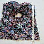 Shade & Shore  Black Floral Paisley Strapless Tankini Top NWOT 32B Photo 10