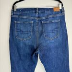 American Eagle Curvy Skinny Kick High Waisted Jeans Sz 12 SHORT Dark Wash Photo 9