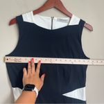 Angelo Marani Italia Colorblock Black‎ White Sheath Dress Size 44 (US 8 or Med) Black Photo 7